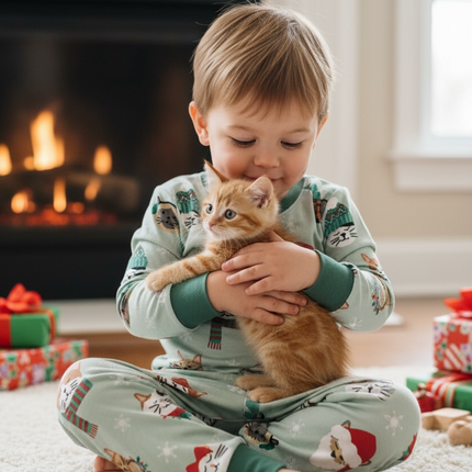 Purr The Halls (Long Sleeve PJ)