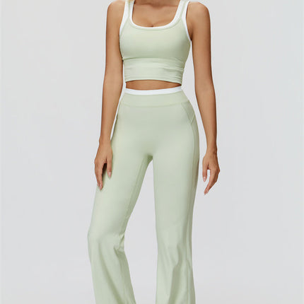 The Canyon Crop Tank Flared Leggings 2-Piece Set