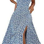 X-Small / Blue White Floral