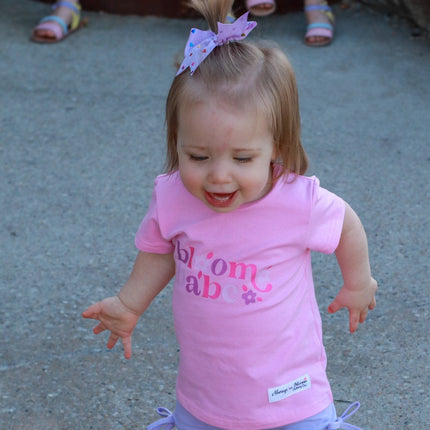 Girls Graphic Tee - Bloom Babe - Pink