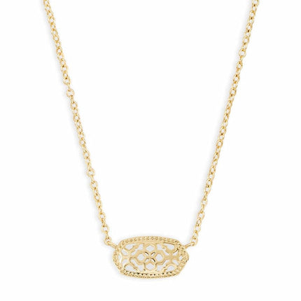Kendra Scott Elisa Pendant Necklace - 14k Gold Plated Delicate Fashion Jewelry for Women