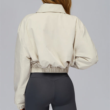 The Elle Form Crop Zip Jacket