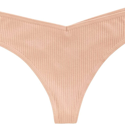 Cotton Rib Thong