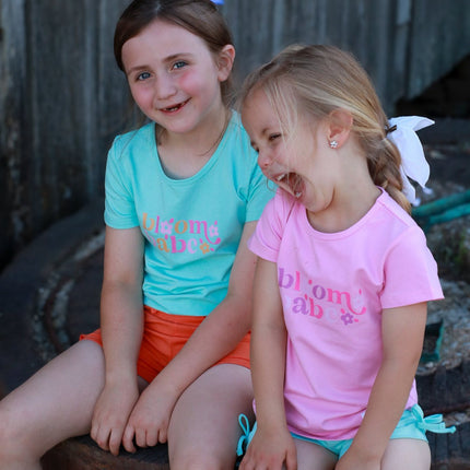 Girls Graphic Tee - Bloom Babe - Pink