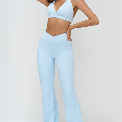 The BoldFit Sports Bra Flared Leggings 2-Piece Set