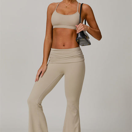 The Juno Star Sports Bra Flared Leggings 2-Piece Set