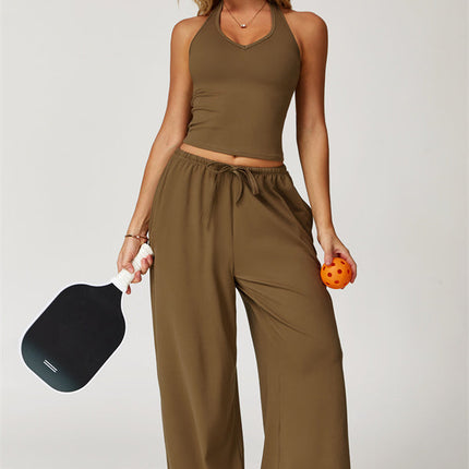 The Sprint Halter Tank Top Sweatpants 2-Piece Set