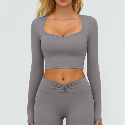 The Lushness Long Sleeve Crop top Leggings 2-Piece Set