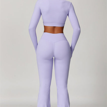 The Lavish Long Sleeve Cut-out Crop Top