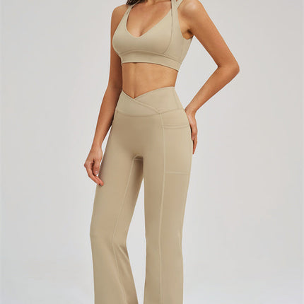 The Sizzle Sports Bra Flared Leggings 2-Piece Set