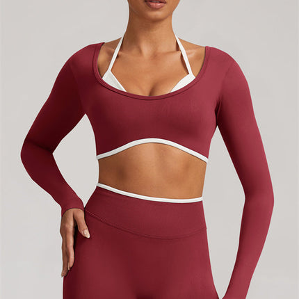 The Elevate Long Sleeve Crop top Leggings 2-Piece Set