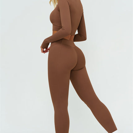 The Lushness Long Sleeve Crop top Leggings 2-Piece Set