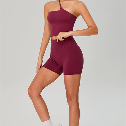 The Jewel One-Shoulder Crop Top Shorts 2-Piece Set