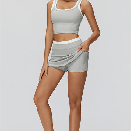 The Canyon Crop Tank Skirt 2-Piece Set