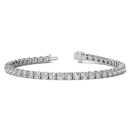 6.5 CTW Lab Grown Diamond (G/VS) Tennis Bracelet in Choice of 14k White or Yellow Gold - AGI Certified