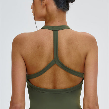 The Slate Y-Back Top