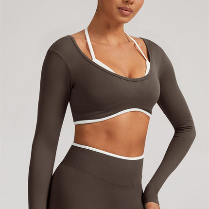 The Elevate Long Sleeve Crop top Leggings 2-Piece Set