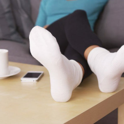 3-12 Pairs For Womens Ankle Athletic Crew Cotton Solid Cushioned Socks Size 9-11