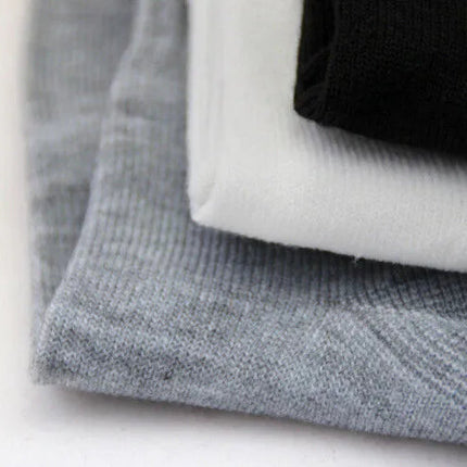3 Pairs Socks Mens Ankle Quarter Crew Sport Plain Solid Socks Cotton Low Cut Sizes 9-13