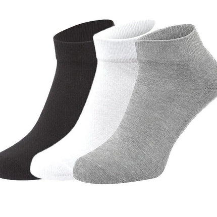 Ankle Socks Unisex Classic Premium Cotton Mens Womens Solid Low Cut Size 9-13
