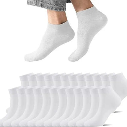 Ankle Socks Unisex Classic Premium Cotton Mens Womens Solid Low Cut Size 9-13