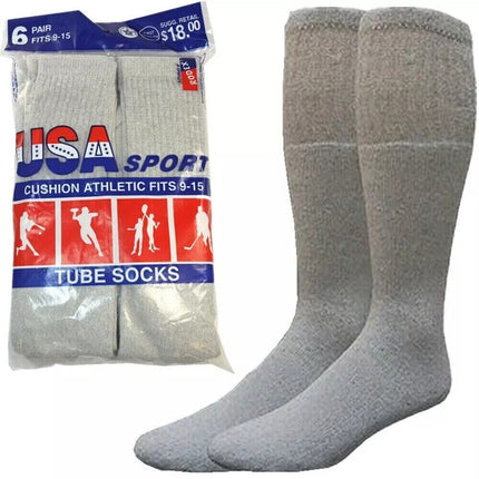 Wholesale Bulk Lot Men Tube Socks Over the Calf Big & Tall Size 9-15 10-15 13-16