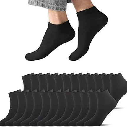 Ankle Socks Unisex Classic Premium Cotton Mens Womens Solid Low Cut Size 9-13