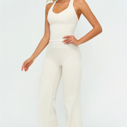 The Amara Crop Top Flared Leggings 2-Piece Set