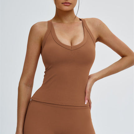 The Slate Cross Back Top Flared Leggings 2-Piece Set