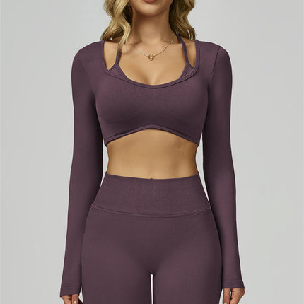 The Prime Long Sleeve Crop Top Leggings 2-Piece Set