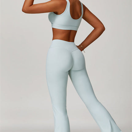 The Lavish Sports Bra Flared Leggings 2-Piece Set