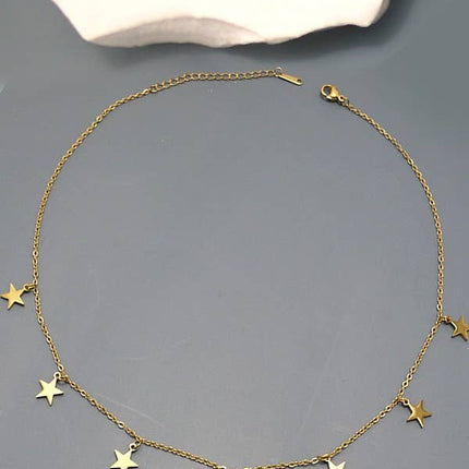 18K STAINLESS STEEL TARNISH FREE STAR NECKLACE
