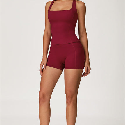 The Glacier Crop Tank Shorts 2-Piece Set