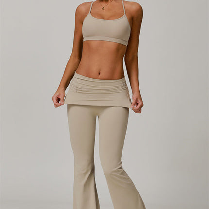 The Juno Star Sports Bra Flared Leggings 2-Piece Set