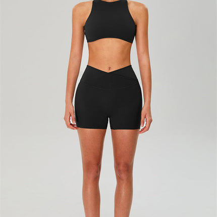 The Jewel Crop Top Crossover Shorts 2-Piece Set