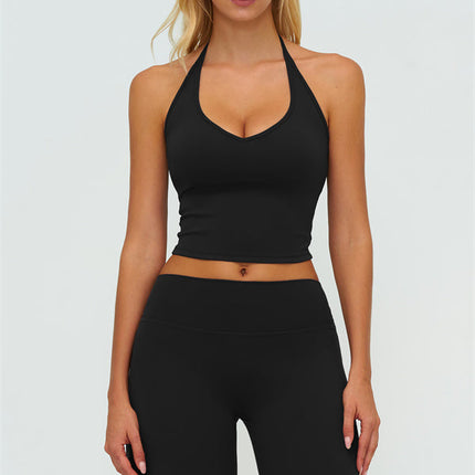 The Twirl Halter Tank Top New Straight Leg Pants 2-Piece Set
