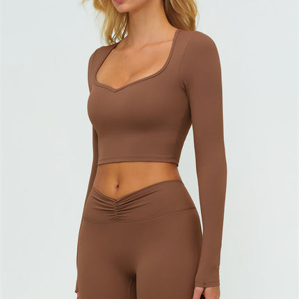The Lushness Long Sleeve Crop top Leggings 2-Piece Set