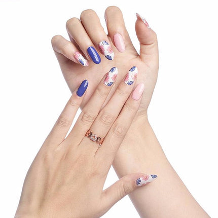 Pink & Navy Floral mix