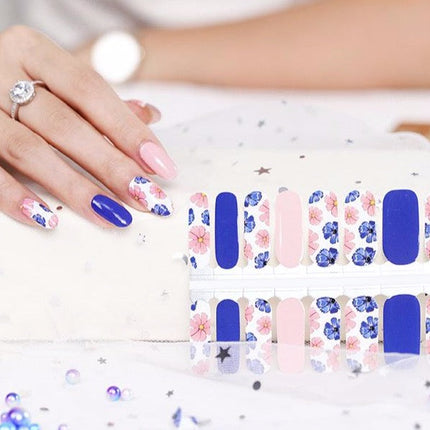 Pink & Navy Floral mix