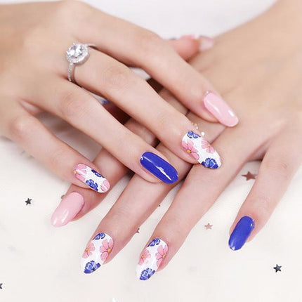 Pink & Navy Floral mix