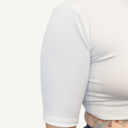 Ribbed Mock Elbow