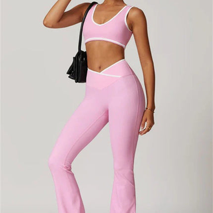 The Stamina Sports Bra Flared Leggings 2-Piece Set