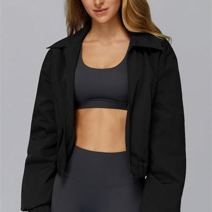 The Elle Form Crop Zip Jacket