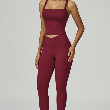 The Flourish Crop Tank Leggings 2-Piece Set