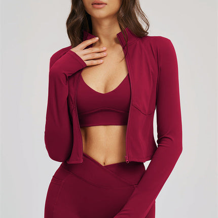 The Sizzle Zip Jacket Sports Bra Shorts 3-Piece Set