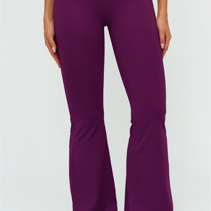 The Lushness V-Back Sports Bra Flared Leggings 2-Piece Set