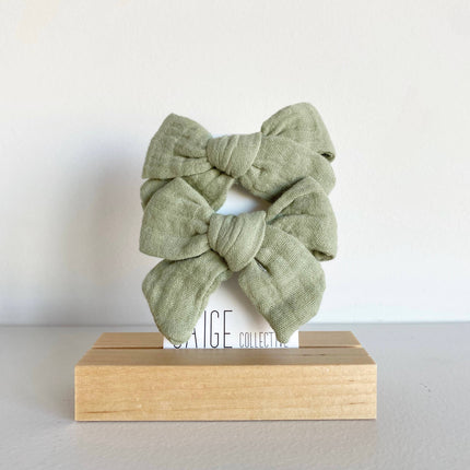 Muslin Cotton Bows - assorted