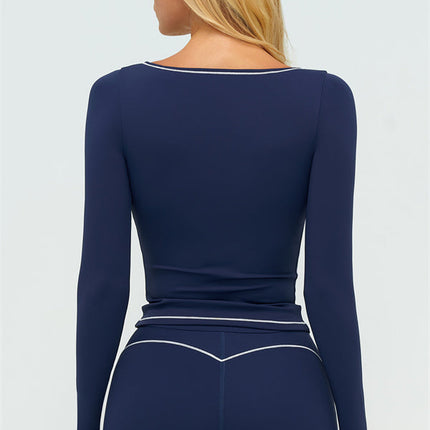 The Amara Long Sleeve T-shirt Shorts 2-Piece Set