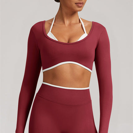 The Elevate Long Sleeve Crop top Leggings 2-Piece Set