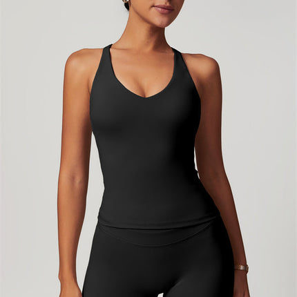 The Enigma Cross Back Vest Shorts 2-Piece Set
